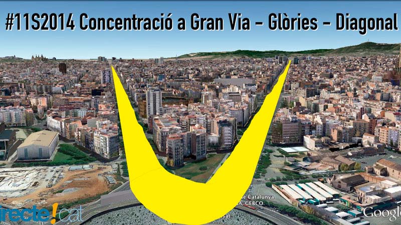 V gigante por la independencia