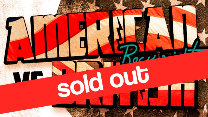 American vs. British music rock night (SOLD OUT)