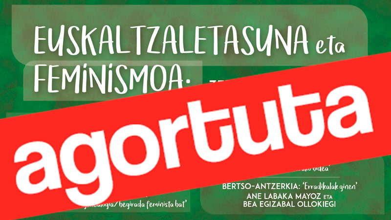 "Euskaltzaletasuna eta feminismoa" ikastaroa (AGORTUTA)