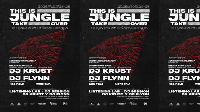 Drum & Bass Gaua: Bristol (UK) Takeover - DJ Krust (Full Cycle, Wonder Palace Music, UK) + Dj Flynn (Independent Dealers, UK) + More Jaia Djs + Neg Pole