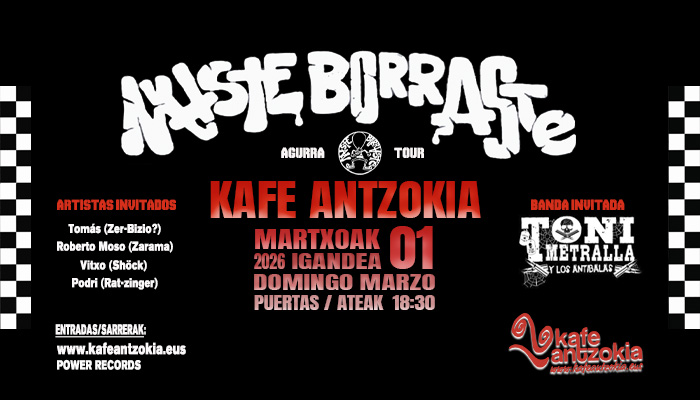 Naste Borraste - Agurra Tour + Toni Metralla y Los Antibalas