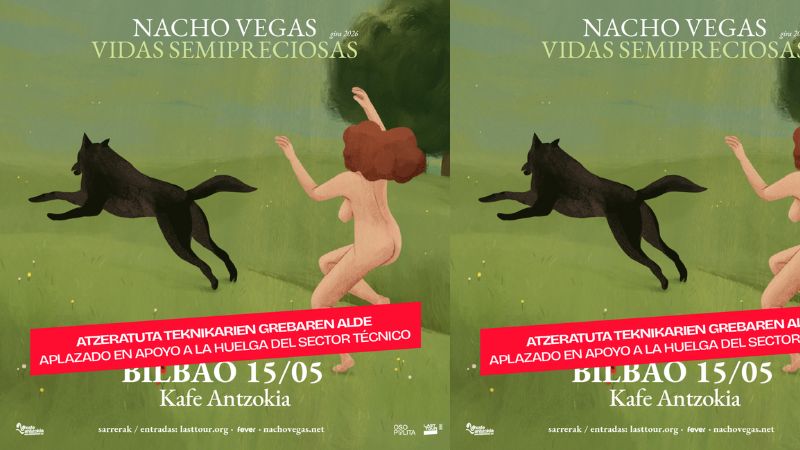 Nacho Vegas - "Gira 2026. Vidas Semipreciosas" (Aplazado. Nueva fecha: Viernes 04 de septiembre)
