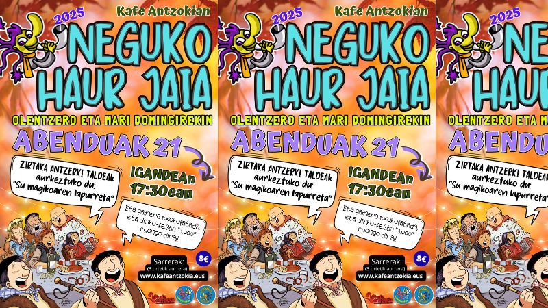 Neguko Haur Jaia Olentzero eta Mari Domingirekin