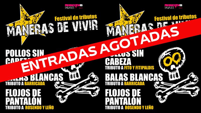 Festival de Tributos - Maneras de Vivir (Entradas agotadas)