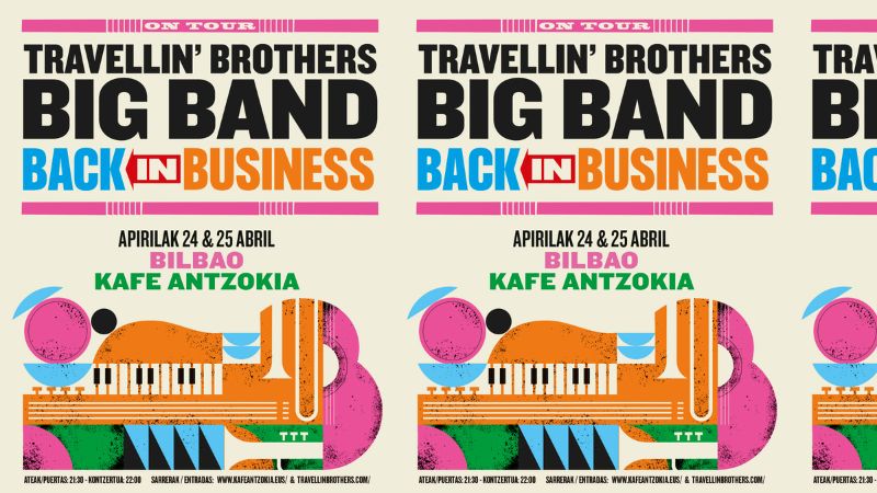 Travellin' Brothers Big Band - "Back In Bussiness" disko berria aurkezten