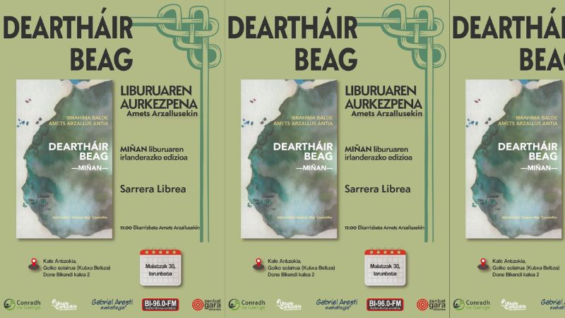 "DEARTHAIR BEAG" liburuaren aurkezpena Amets Arzallusekin (Kutxa Beltzan. Goiko aretoan)